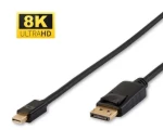 MicroConnect Kabel Mini DisplayPort 1.4 (M) - DisplayPort (M) 0.5m černá (DP-MMG-050MBV1.4)