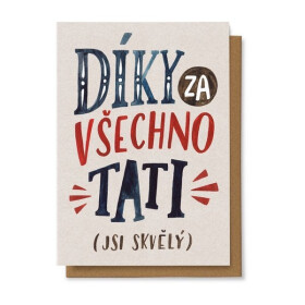 Přání Díky za všechno, tati
