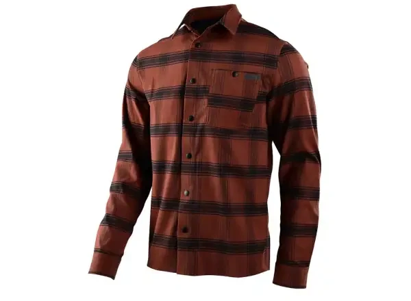 Troy Lee Designs košile grind flannel stripe russet