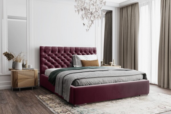 FRONTI Postel MODEL 03 180x200 fialová - MAGIC VELVET 2202