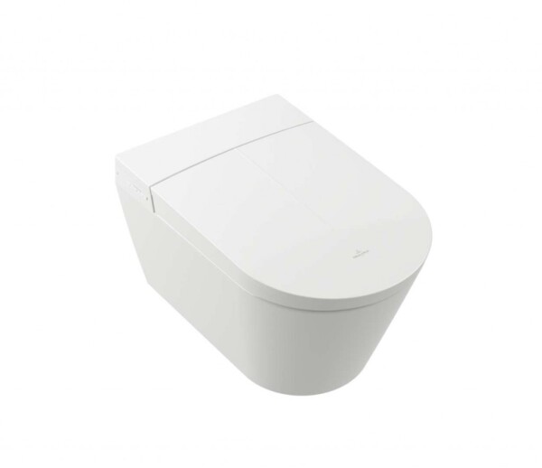 VILLEROY & BOCH - ViClean Elektronický bidet s keramikou, závěsný, DirectFlush, CeramicPlus, SoftClosing, alpská bílá V22EM101
