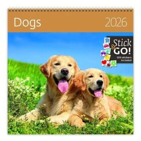 Kalendář nástěnný plánovací 2026 - Dogs
