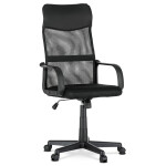 Kancelářská židle, houpací mechanismus, černá síťovina, KA-L601 BK