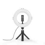 Hama SpotLight Smart 80 II / kruhové LED světlo 8" / držák mobilu / dálková spoušť / stolní stativ (4657)