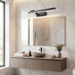 Koupelnové nástěnné LED svítidlo SWE034-1W 40cm BLACK OSW-20133
