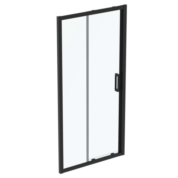 IDEAL STANDARD - Connect 2 Posuvné sprchové dveře, dvoudílné, 140 cm, černá/čiré sklo K9278V3