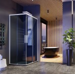 Aquatek Sprchová zástěna X-FAKTOR R14 100x80 cm s posuvnými dveřmi