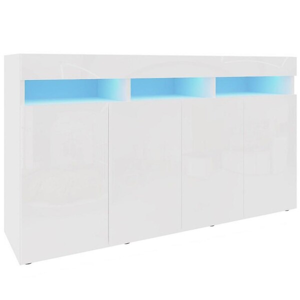 Komoda Izumi 140 WH bílá mat/lesk