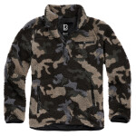 Brandit Svetr Teddyfleece Troyer darkcamo 5XL