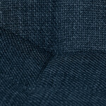 Židle jídelní, modrá látka, nohy černý kov