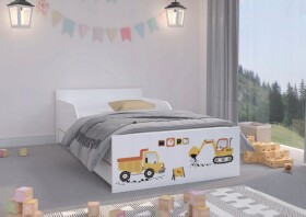 DumDekorace Dětská postel pro malého milovníka stavebních strojů 160 x 80 cm