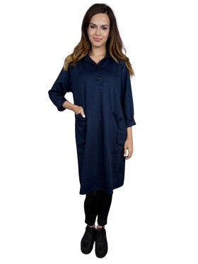 HOSH Mikinové šaty Mirela Velikost: UNI, Barva: Tmavě modrá