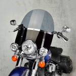 Harley Davidson Flstc Heritage Softail Classic 1999-2006 plexi štít - Světle hnědé / 39 cm / Černá