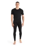 Pánské triko ICEBREAKER Mens 200 Oasis SS Crewe, Black velikost: XL