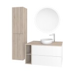 Mereo Zrcadlo kulaté pr. 70 cm, LED osvětlení a odmlžování, okraj pískovaný CN166