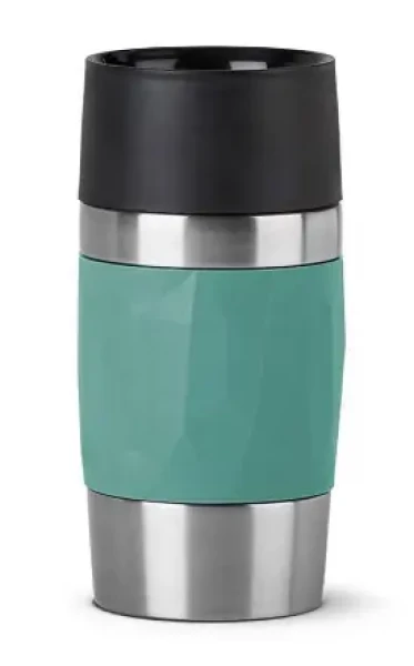 Emsa TRAVEL MUG Compact Petrol / Termohrnek / 300 ml / Nerezová ocel / Vakuová izolace (N2160300)