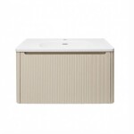 Koupelnová skříňka s umyvadlem Naturel Austen 79x47,5x45 cm clear brown mat AUSTEN80CB AUSTEN80CB