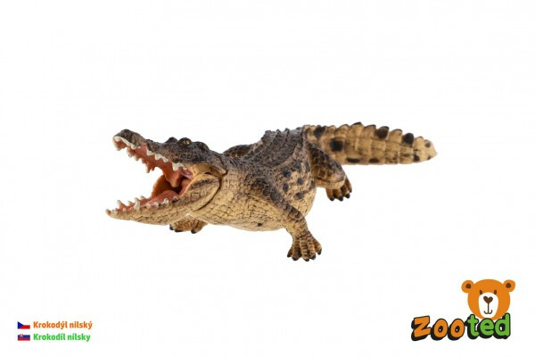 Krokodýl nilský zooted plast 18cm sáčku