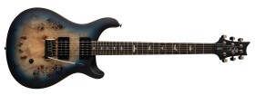 PRS SE Exotic Custom 24-08 Poplar Burl Lake Blue Midnight Burst