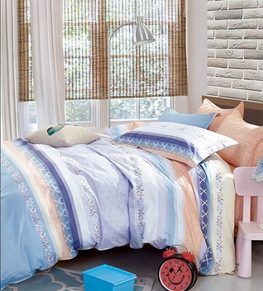 Vícebarevné ložní povlečení oboustranné 2ks 70x80 cm (standard zdarma) Šířka: 200 cm | Délka: 220 cm, 1ks plachta zdarma 200 x 230cm