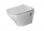 DURAVIT - DuraStyle Závěsné WC, Rimless, WonderGliss, bílá 25710900001