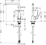 HANSGROHE - Focus M41 Dřezová baterie, vzhled nerezu 31817800