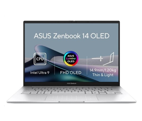ASUS NTB Zenbook 14 (UX3405CA-OLED233X), Ultra 9-285H, 14" 1920 x 1200, 32GB, 1TB SSD, Intel Arc, W11Pro, Silver EDF_892973