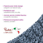 Bielastické potahy VENEZIA modrá