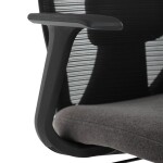 Židle kancelářská, látka černá, houpací mechanismus, kolečka pro tvrdé povrchy