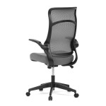 Kancelářská židle, houpací mech., šedý MESH, plast. Kříž