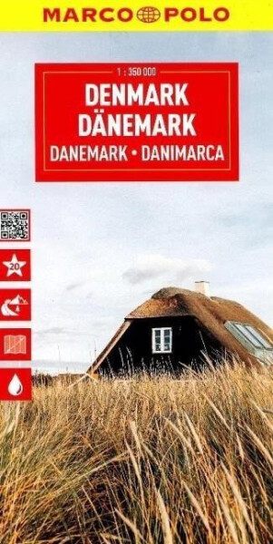 Dánsko 1:350 000 / cestovní mapa MARCO POLO (ZoomSystem)
