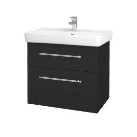 Dřevojas - Umyvadlová skříňka Q MAX SZZ2 70 - N03 Graphite / Úchytka T02 / N03 Graphite 198497B