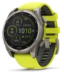 Garmin fenix 8 Solar 47mm titanová / Chytré hodinky / GPS / 1.3" displej / solární nabíjení / BT / WiFi / 10 ATM (010-02906-21)