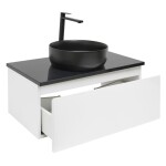 Koupelnová skříňka s krycí deskou SAT B-WAY 79x30x45 cm bílá lesk BWAY80WZUB BWAY80WZUB