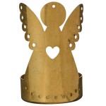 Mosazný svícen na čajovou svíčku anděl Ib Laursen Gloria V.6,5 cm