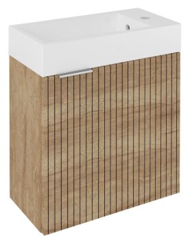 SAPHO - LATUS IV STRIP umyvadlová skříňka 49,5x50x25cm, dub alabama LT410-2322