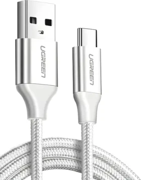 Ugreen bílá / Kabel USB-A - USB-C / QC 3.0 / 3 m (60409)