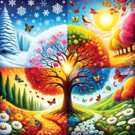 YAZZ Puzzle Čtyři roční období