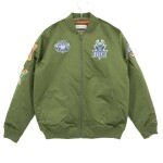 Mitchell & Ness Pánská bunda Milwaukee Bucks NBA Olive Heavyweight Satin Velikost: M