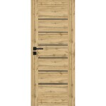 Interiérové dveře Campe 6*6 80P dub wotan 385 černá lacobel