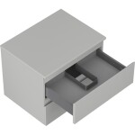 MEXEN/S - Orio koupelnová skříňka pod umyvadlo 60 cm s deskou, 2 zásuvky, šedá mat 91A10-06047-2-BFFC62