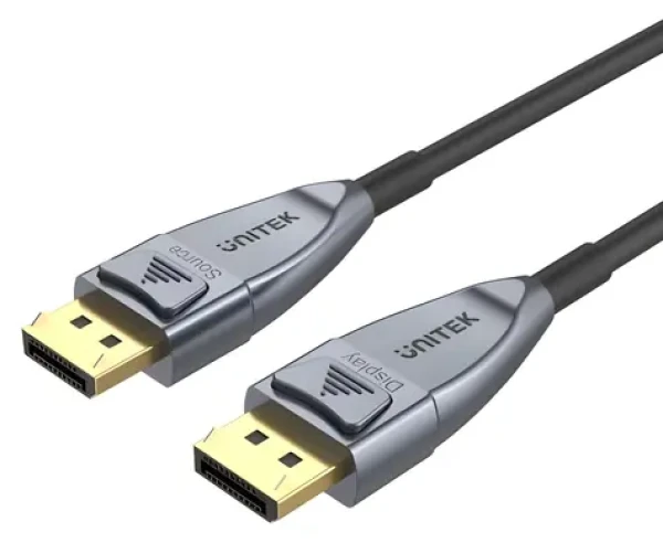 Unitek DisplayPort 1.4 AOC 15 m / Kabel / 8K 60Hz / FullHD 240Hz (C1617GY)