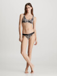 Dámské plavkové kalhotky KW0KW02490 0GM vzor leopard - Calvin Klein L