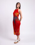 Thinking MU Flowers Pleated Miriam Dress MULTICOLOR L