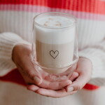 Eulenschnitt Dvoustěnná sklenice na teplé nápoje Heart 300 ml, čirá barva, sklo