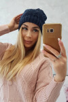 Fleecová čepice Sylwia K244 navy blue UNI