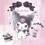 Nástěnný kalendář poznámkový 2027 Notique Kuromi, 30 x 30 cm