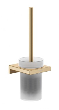 HANSGROHE - AddStoris WC štětka nástěnná, matné sklo/kartáčovaný bronz 41752140