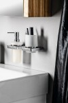SAPHO - ZEN dávkovač mýdla 250ml, mléčné sklo, chrom 161010
