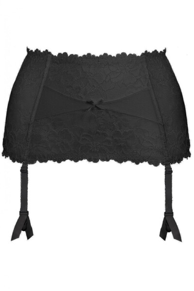 Dámský podvazkový pás 053/3 Carmela black - MAT černá M